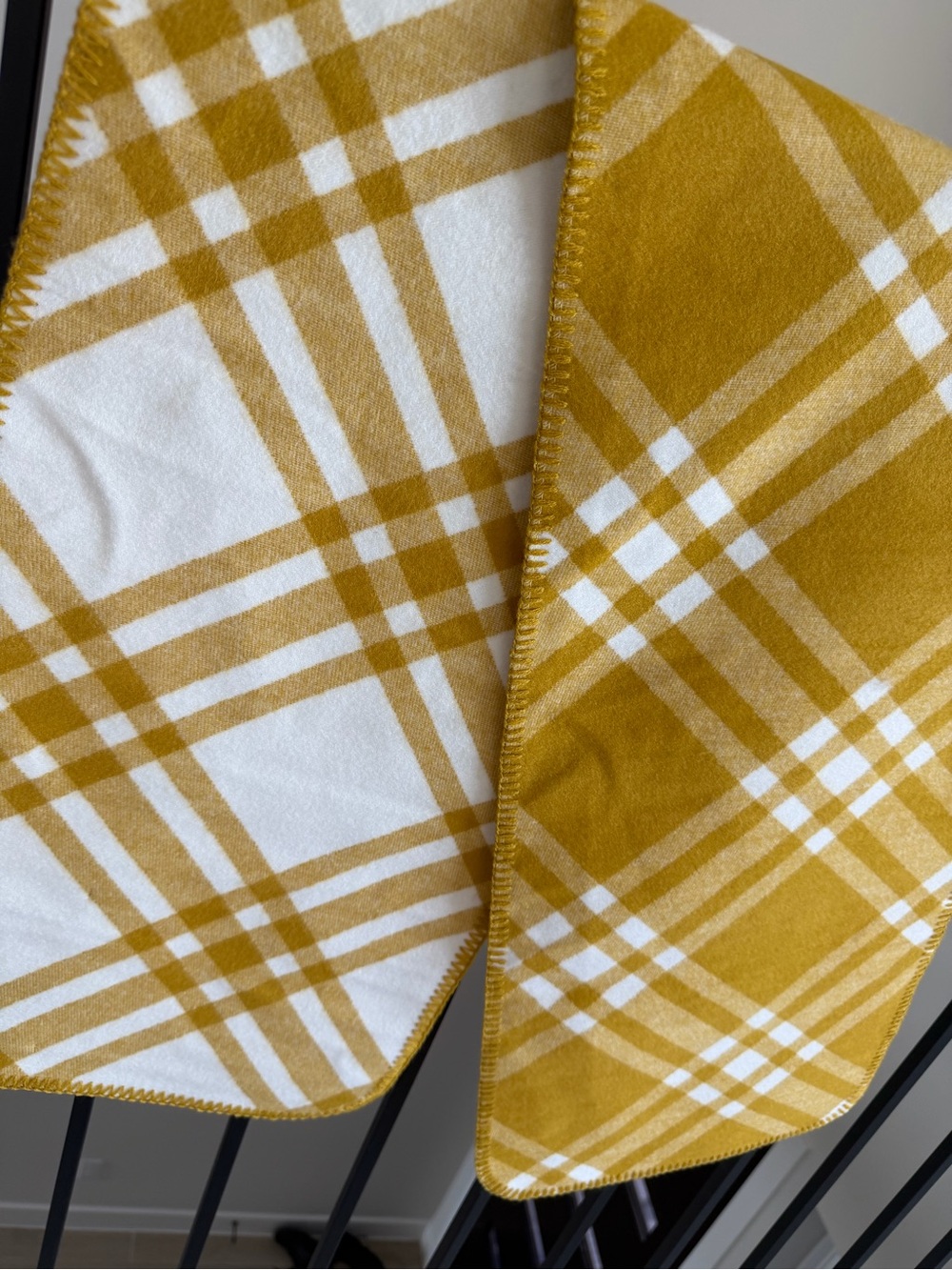 Burberry Check wool hooded scarf
